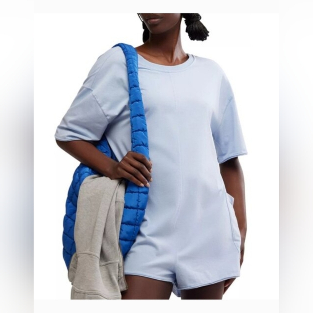 NWT FP Movement Hot Shot Romper-Steel Blue